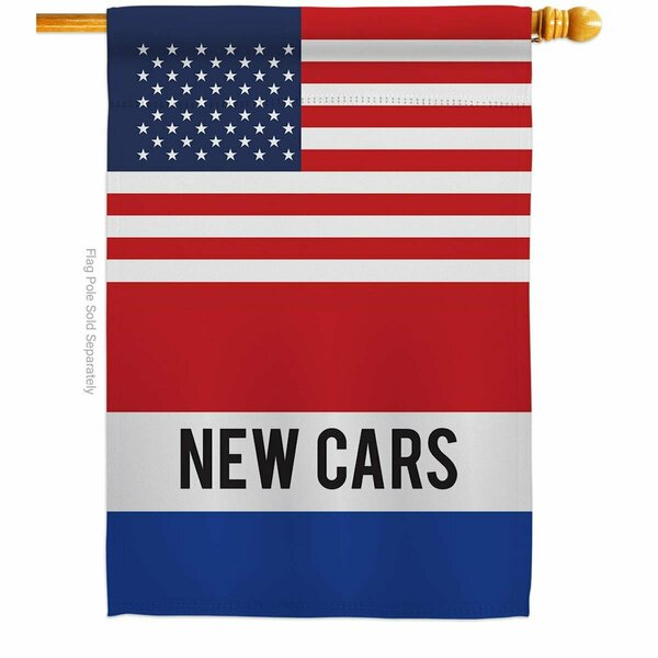Guarderia US New Cars Novelty Merchant 28 x 40 in. Double-Sided Vertical House Flags for  Banner Garden GU3903894